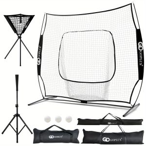 Multigot 8' x 7' Baseball Softball Practice Net for Hitting Pitching Batting Black