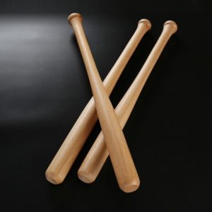 2pcs Solid Beech Baseball Bat Emergency Baseball Bat Thickened Solid Hardwood Emergency Softball Baseball Bat