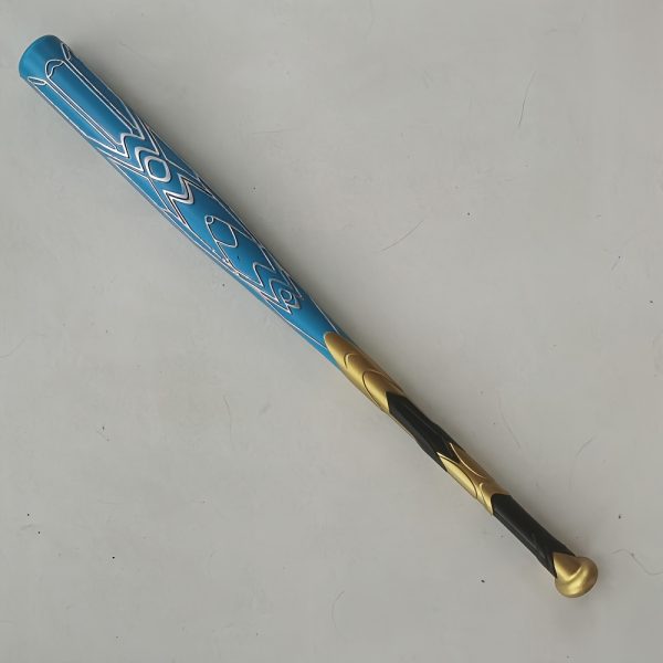 1pc Foam Baseball Bat, Sporty Style, Black & Blue Thunder Design, Softball Practice Bat, Outdoor Play Equipment