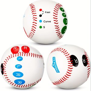 3 Pcs Training Baseball With Finger Placement Markers Baseball Training Grip Equipment Baseball Training Gear For Teenagers Beginners To Learn Multiple Baseball Grips