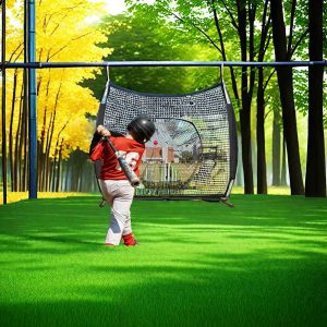 Compact 7x7ft Baseball Training Net, Ideal for Backyard Hitting and Pitching