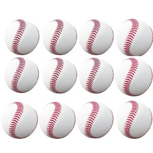 12pcs Soft/Hard Standard Baseball For Throwing Training, Soft/Hard Solid Baseball Softball Baseball For Replacement