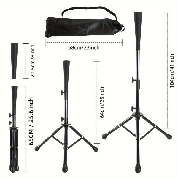 Softball Batting Tee, Hitting Tee For Baseball, Teeball And Softball, Adjustable Tee Stand