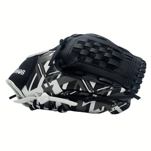 DEFIMOB 10.5 Inch Baseball Softball Glove for Youth Boys and Girls, Beginners Training Glove, Soft, Lightweight, Ready-to-Wear, Left Hand Catcher's Mitt, Vibrant Design