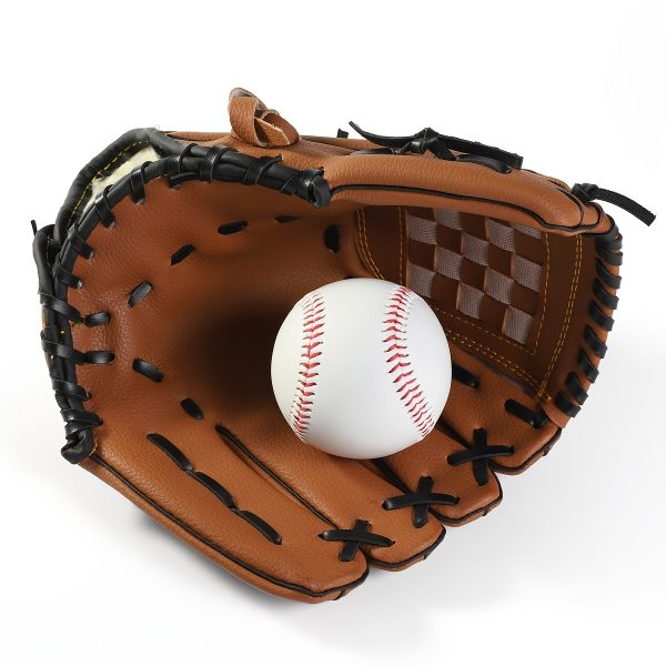 Soft & Durable Faux Leather Baseball Gloves For Outdoor Sports Training